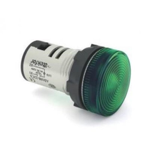 Сигнальная лампа светодиодная Tekfor AD108-22CS-G-220V 22мм 220В зеленый фото Сигнальная лампа светодиодная Tekfor AD108-22CS-G-220V 22мм 220В зеленый картинка